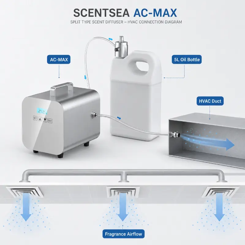 HVAC 쇼핑몰 아로마 오일 디퓨저